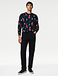 Disco Santa Crew Neck Christmas Jumper