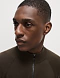 Cotton Rich Half Zip Jumper