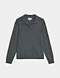 Cotton Modal Blend Knitted Polo Shirt