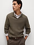 Cotton Modal Blend Knitted Polo Shirt