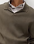 Cotton Modal Blend Knitted Polo Shirt