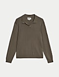 Cotton Modal Blend Knitted Polo Shirt