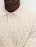 Cotton Modal Textured Polo Shirt