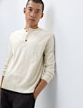 Strukturierter Pullover aus Luftgarn