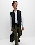 Air-Yarn Smart High Neck Knitted Gilet