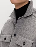 Air-Yarn Button Through Knitted Jacket