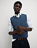 Pure Cotton Sleeveless Jumper