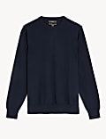 Pure Cotton Crew Neck Jumper