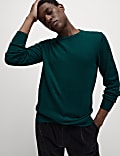 Pure Cotton Crew Neck Jumper