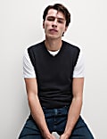 Pure Extra Fine Lambswool Sleeveless Jumper