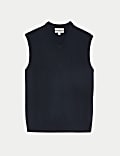Pure Extra Fine Lambswool Sleeveless Jumper