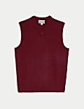 Pure Extra Fine Lambswool Sleeveless Jumper