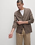 Extra Fine Lambswool Rich V-Neck Cardigan