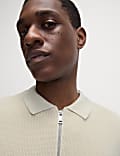 Cotton Modal Blend Knitted Polo Shirt