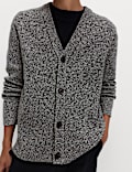 V-Neck Twisted Yarn Cardigan