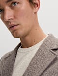 Cotton Blend Fine Ribbed Crew Neck Jumper