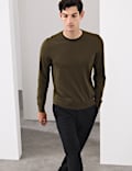 Pure Extra Fine Merino Wool Crew Neck Jumper