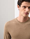 Pure Extra Fine Merino Wool Crew Neck Jumper