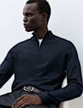 Pure Extra Fine Merino Wool Half Zip Jumper