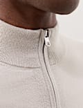 Pure Extra Fine Merino Wool Half Zip Jumper