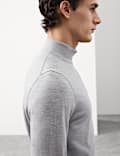 Pure Extra Fine Merino Wool Half Zip Jumper
