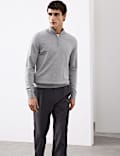 Pure Extra Fine Merino Wool Half Zip Jumper