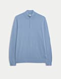 Pure Extra Fine Merino Wool Half Zip Jumper