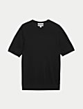 Pure Extra Fine Merino Wool Knitted T-Shirt