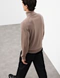 Pure Extra Fine Merino Wool Roll Neck Jumper