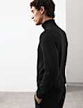 Pure Extra Fine Merino Wool Roll Neck Jumper