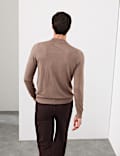 Pure Extra Fine Merino Wool Mock Neck Jumper