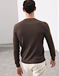 Merino Wool Blend Ribbed Performance Jumper