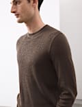 Merino Wool Blend Ribbed Performance Jumper