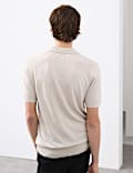 Pure Extra Fine Merino Wool Knitted Polo Shirt