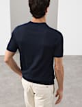 Pure Extra Fine Merino Wool Crew Neck T-Shirt
