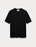 Pure Extra Fine Merino Wool Crew Neck T-Shirt