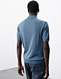 Pure Extra Fine Merino Wool Knitted Polo Shirt