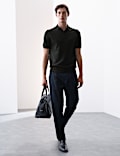 Pure Extra Fine Merino Wool Knitted Polo Shirt