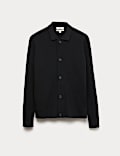 Cotton Blend Knitted Jacket