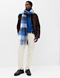 Wool Blend Ribbed Funnel Neck Jumper