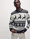 Pure Cotton Fair Isle Christmas Jumper