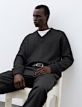 Wool Blend V-Neck Jumper
