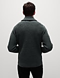 Cable Shawl Collar Cardigan