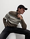 Fair Isle Half Zip Jumper