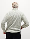 Textured Roll Neck Jumper with Wool