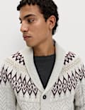 Cárdigan Fair Isle de punto trenzado