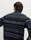 Fair Isle Crew Neck Jumper with Wool