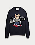 Jersey de esquí 100 % algodón con diseño de oso Spencer