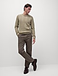 Lambswool Blend Cable Crew Neck Jumper