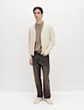 Cardigan en maille de coton boucl&eacute;
